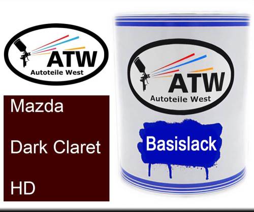 Mazda, Dark Claret, HD: 1L Lackdose, von ATW Autoteile West.